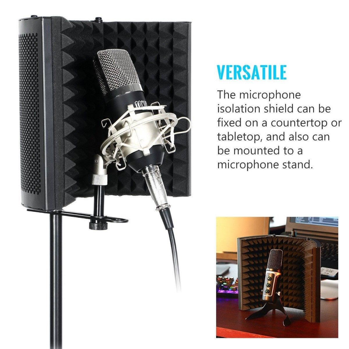 Microphone Isolation Shield Studio Mic Sound